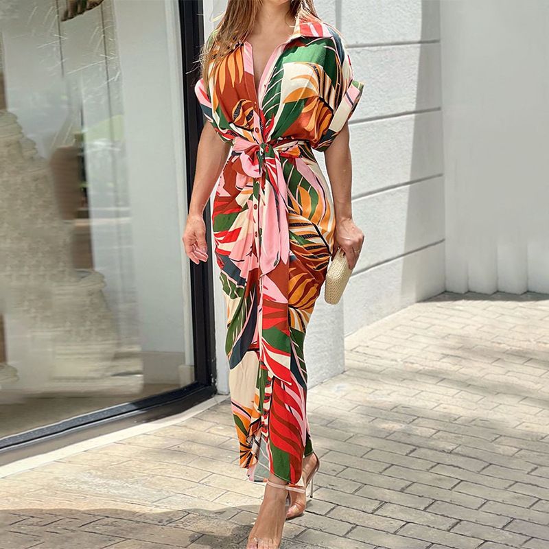 Regular Size Striped Animal Print Long Round Maxi Midi Winter Summer Related Tie Printed Solid Comfortable Synonyms_voghion.com