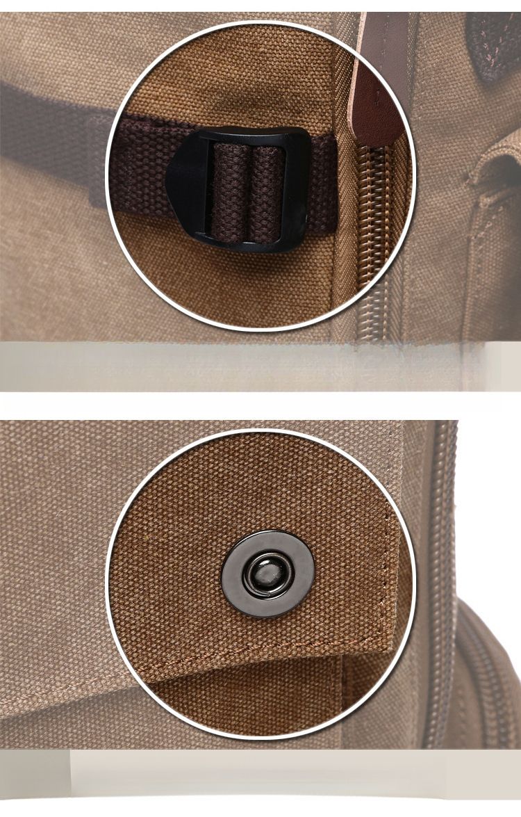Fall/Winter New Arrival Fashion Large Capacity Canvas Bag Men's Multifunctional Hiking Travel Backpack_voghion.com