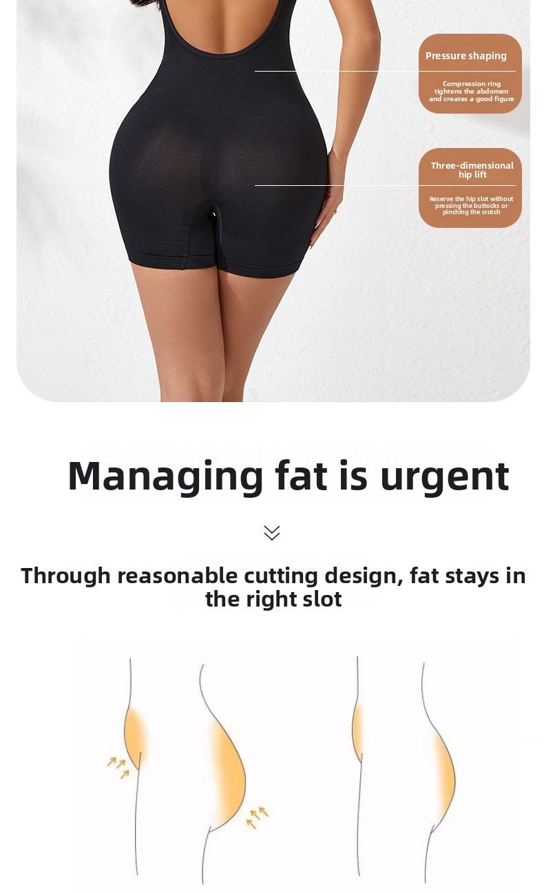 Canotta in un unico pezzo contenitiva per il controllo della pancia, per il sollevamento dei glutei, boxer da donna, taglie forti, transfrontaliere, europee e americane_voghion.com