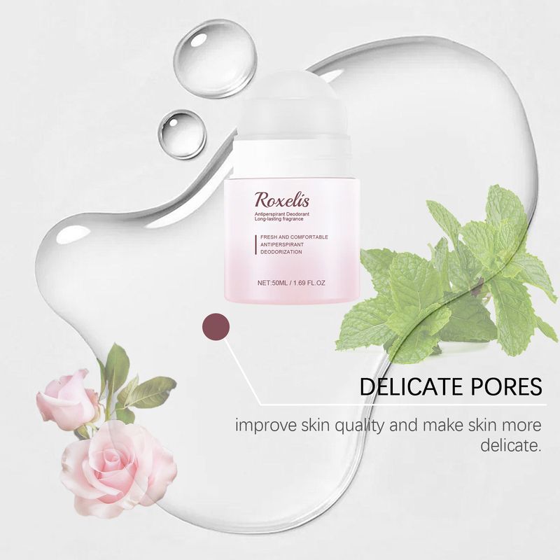 Parfum en forme de boule Parfum de rose Parfum frais Parfum à emporter avec vous Parfum corporel rafraîchissant et confortable Parfum portable en forme de boule_voghion.com