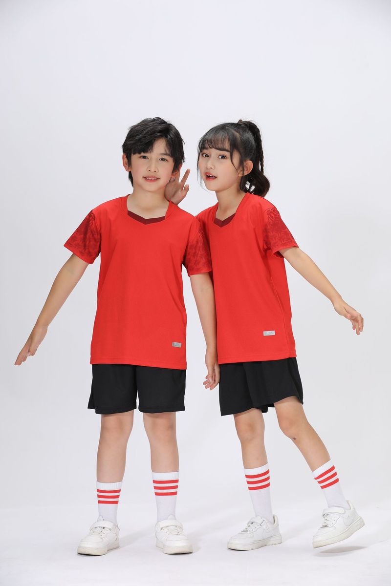 Summer children's sports quick drying clothes, training suit, short sleeved football basketball pants set, summer_voghion.com