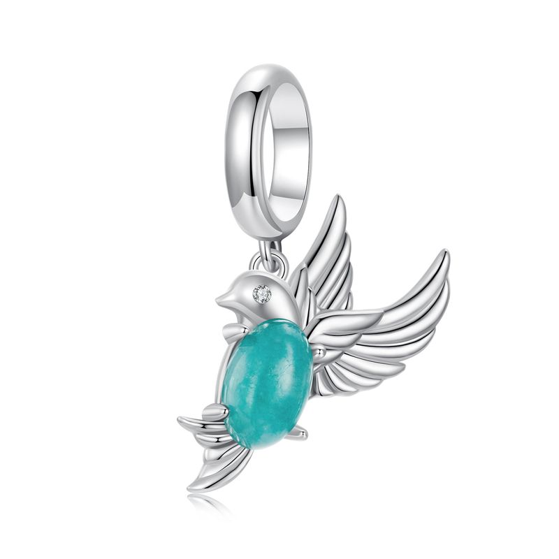 Bird Pendant Charm Sterling Silver Charm_voghion.com