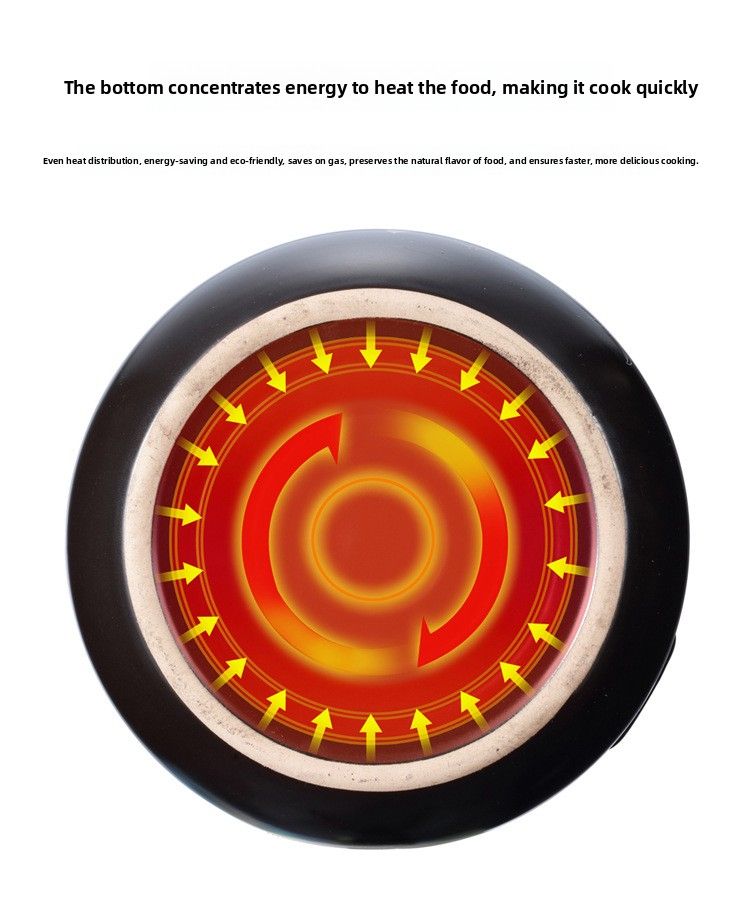 Casserole en céramique résistante aux hautes températures, idéale pour les ragoûts et les préparations culinaires saines. Petite cocotte à double ouverture pour feu de bois._voghion.com