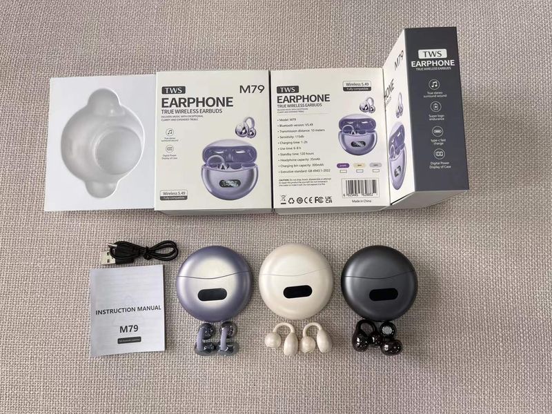 M79 Sphärisches OWS Bluetooth-Headset mit offenem Clip-Ohr_voghion.com