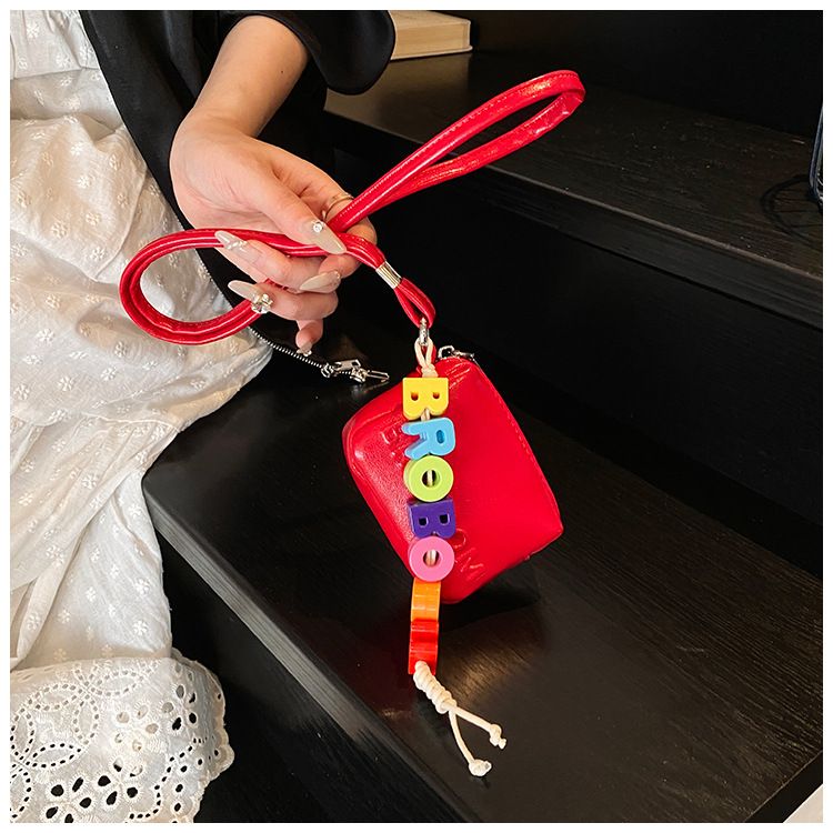 Borsa a tracolla semplice mini in stile coreano, design di nicchia, per donna, estate 2025, nuova borsa a tracolla di alta qualità, stile rossetto_voghion.com