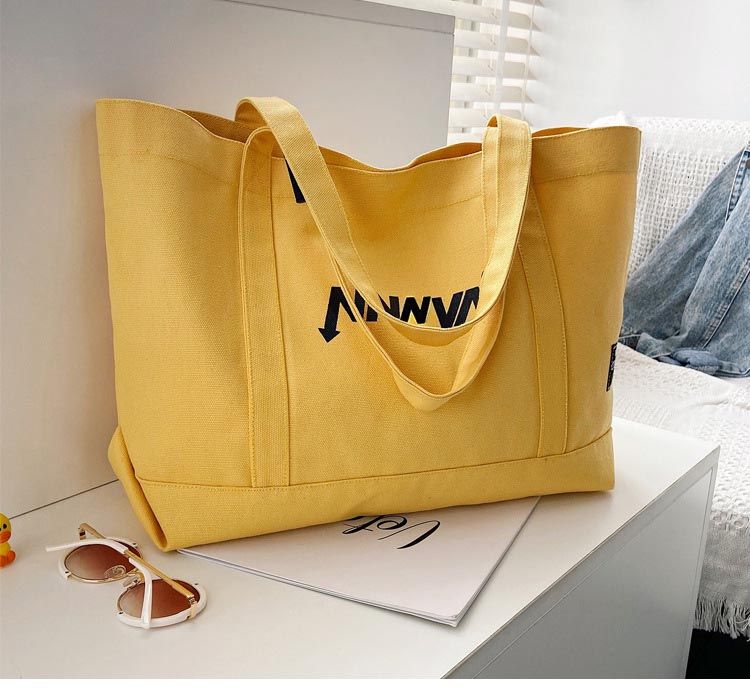 High Quality Eco Beach Cotton Bag Canvas Tote Bags With Custom Print_voghion.com