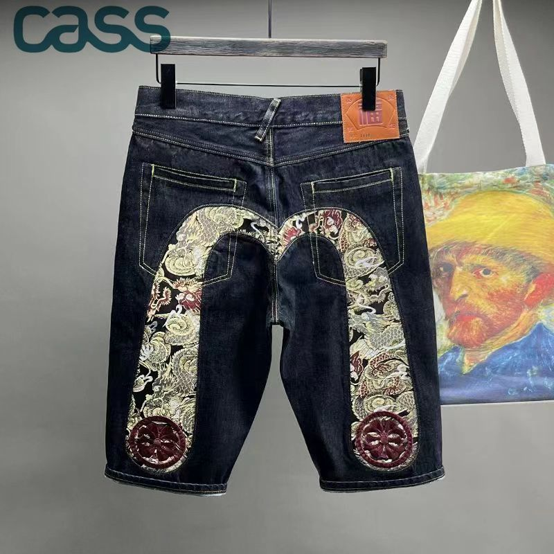 bomull anpassad Ny stil sommarbroderi Denim designerjeans Ripped Casual Cut UP Jeans shorts byxor för854_voghion.com