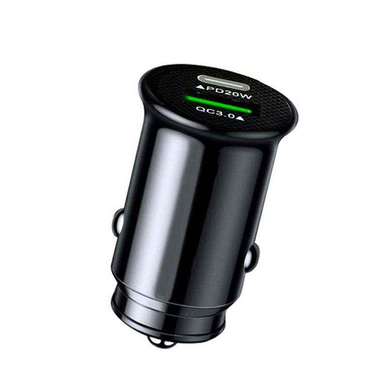 3.0 Charger Fast Charging White Black Mini Shape Ph Charge Pd Slot Car C Lighter Type Mobile 20w Usb For Xiaomi_voghion.com