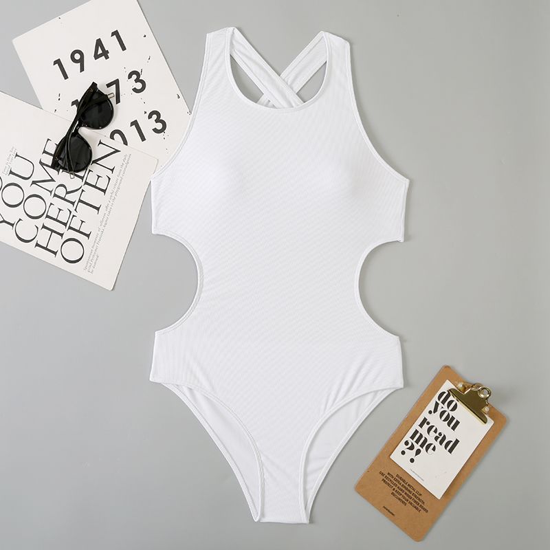 Kadınlar için seksi çok renkli tek parça bikini kadın mayo_voghion.com