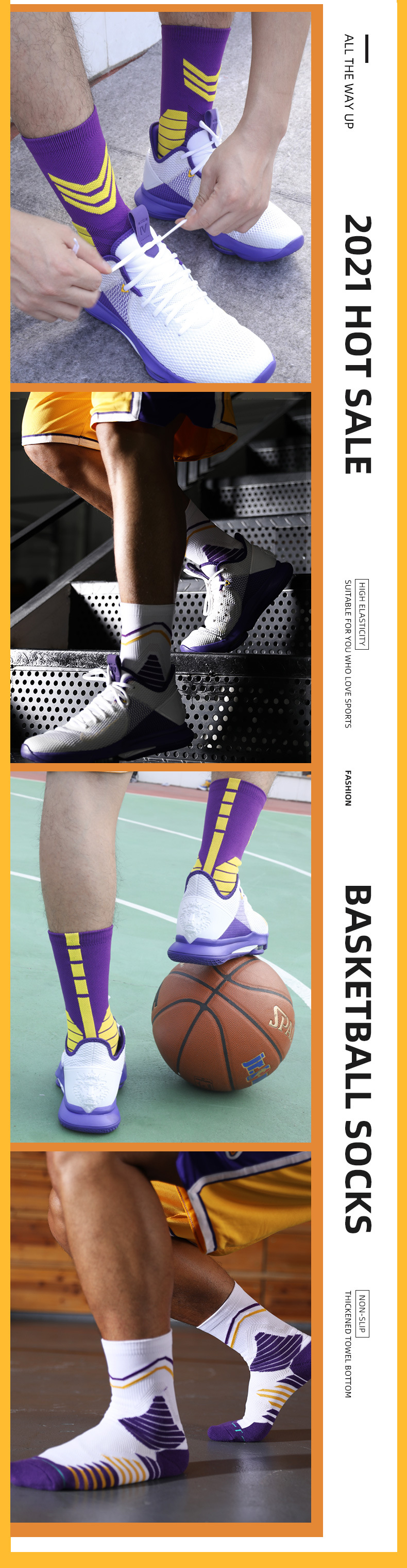 Calcetines de baloncesto de combate reales para adultos, calcetines deportivos antideslizantes absorbentes para hombre, calcetines de élite cilíndricos de parte superior alta con parte inferior de toalla_voghion.com