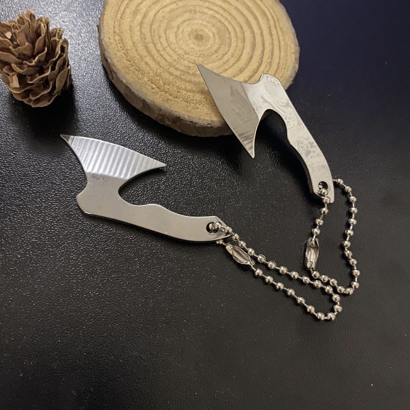 Compact Stainless Steel Utility Knife - EDC Pocket Knife With Sheath, Non-Folding Mini Blade For Daily Tasks, Camping & Crafts_voghion.com