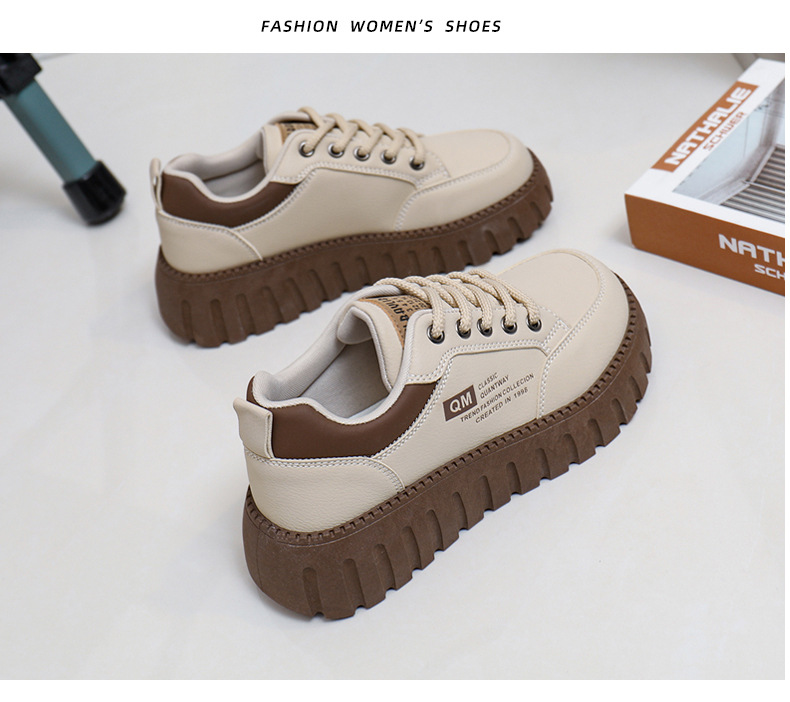 Die neueste Internet-Berühmtheit von 2024 New Student Korean Edition Instagram Trendy Vielseitige Dicke Sohle Board Frühling und Herbst Casual_voghion.com
