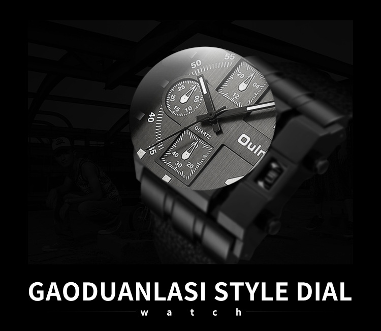 Men's Classic Square Quartz Watch With PU Strap Large Dial, Movement, Fashionable Casual Timepiece Casual Leather Belt Watch Personality Square_voghion.com