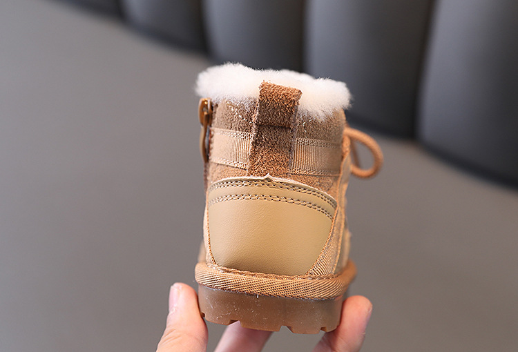 Children's Boots Winter Soft Soled Warm Snow Boots For Girls And Boys Low Top Cotton Boots For Boys_voghion.com
