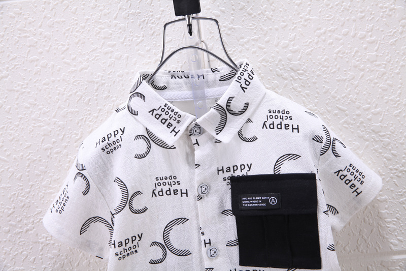 Kids’ Clothing New Summer Children's Casual Short Sleeved Suits For Small And Medium Sized Boys Summer Clothes_voghion.com
