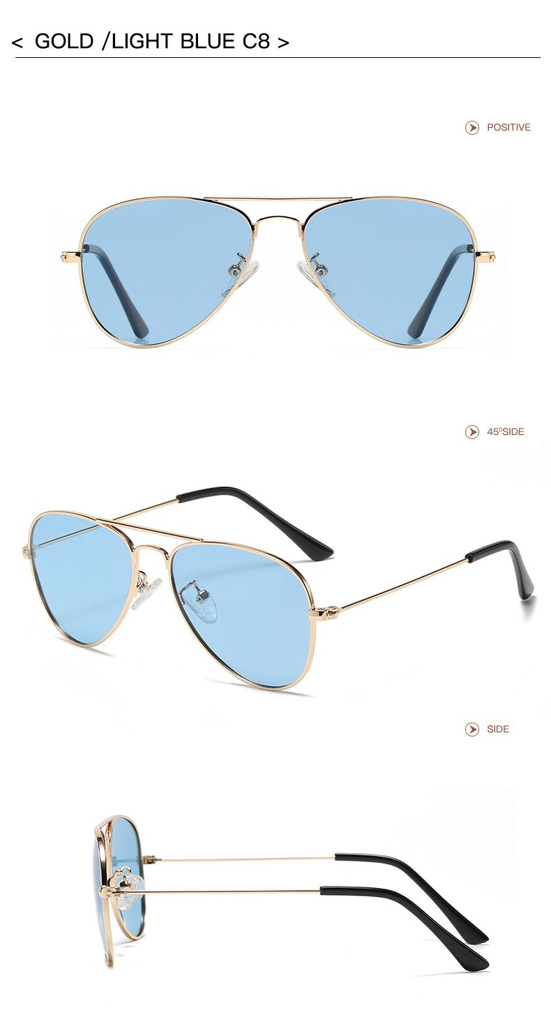 Occhiali da sole polarizzati unisex Vintage Toad in metallo Occhiali da sole polarizzati per bambini Ragazzi e ragazze condividono gli occhiali genitore-figlio_voghion.com