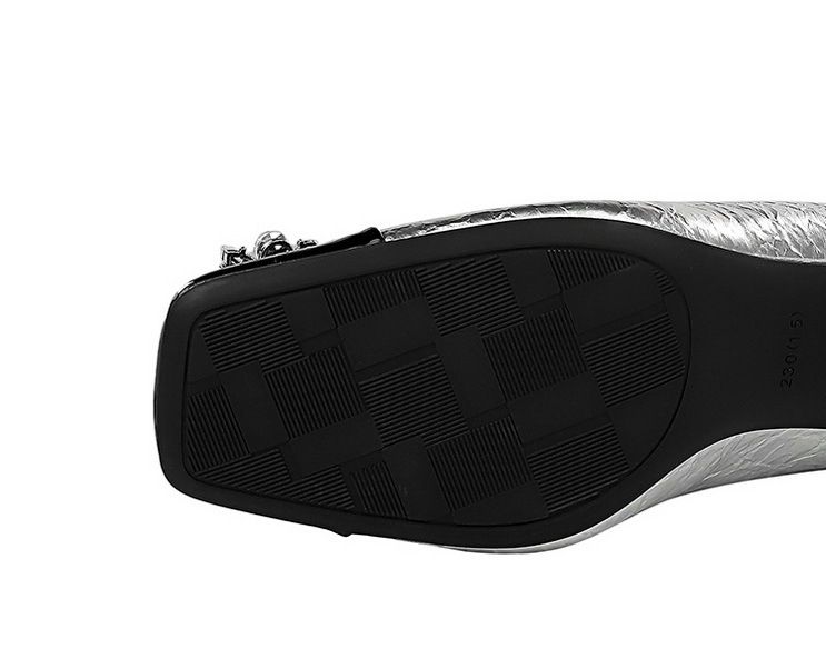 5299-K90 Wind Autumn/Winter New Women's Shoes Coarse Middle Heel Square Head Splicing For Slimming Single Shoe Water_voghion.com