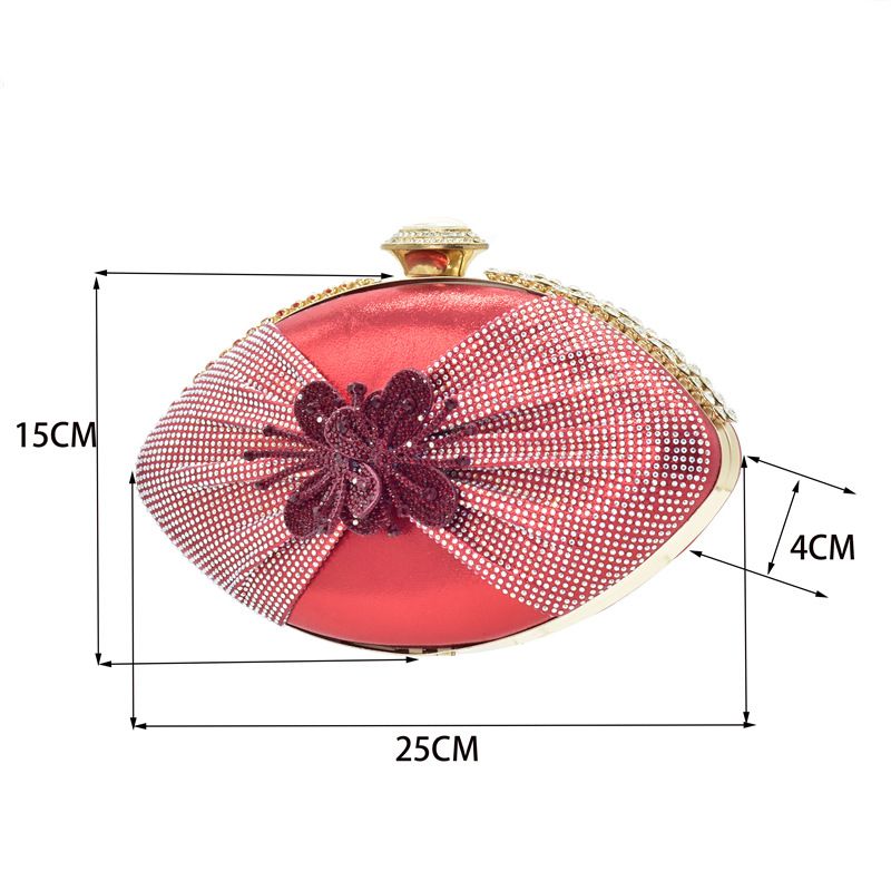 After the party, lace elastic high-heeled sandals with the same color three-dimensional decal clutch set_voghion.com