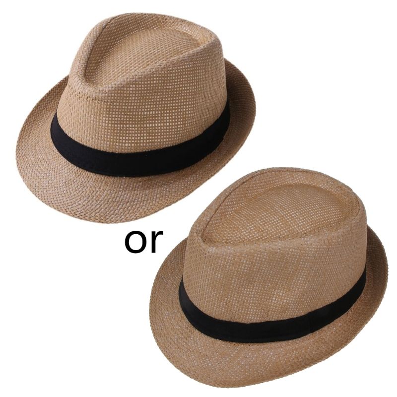 Neu eingetroffen Baby Mädchen Jungen Kinder Hautfreundliche Sommerhüte Cap Strand Outdoorsport Stroh Sonne zum Schutz_voghion.com