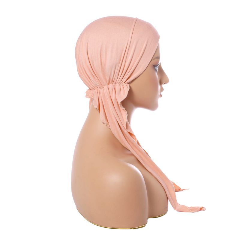 Nuovo cappello turbante multicolore cappello curvo cappello turbante tinta unita cappello da donna cappello a coda lunga fascia alla moda stile femminile_voghion.com