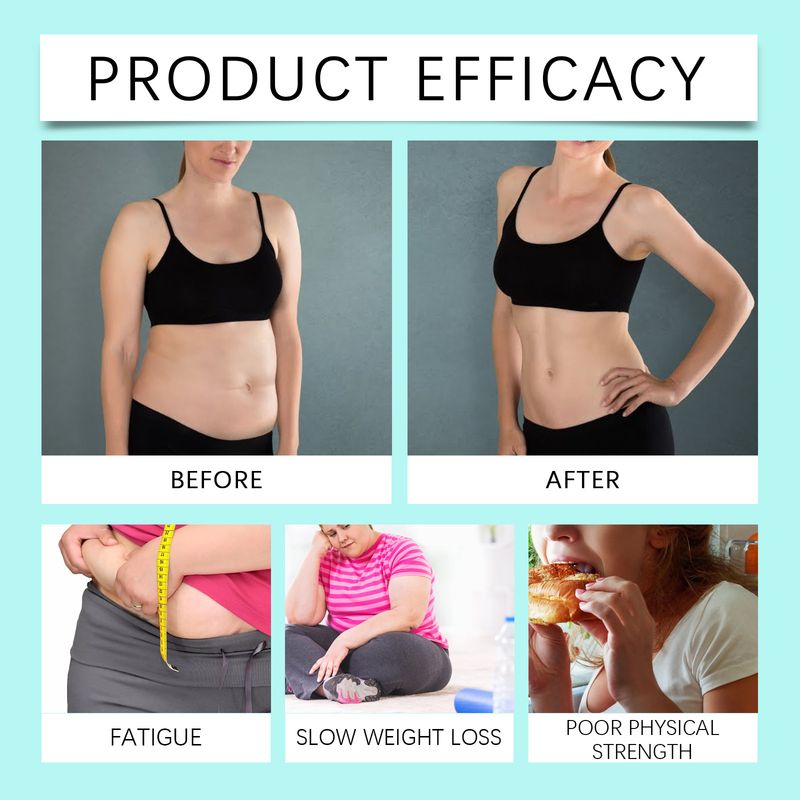 Kierperformungs- a Schlankheetsspray, weist d'Figur, mécht de Bauch zou, entspannt de Kierper, liicht a fest, Kierperformungspfleeg-Sticker_voghion.com