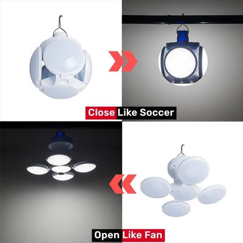 1 PC Lampada solare pieghevole per esterni Lampada portatile ricaricabile USB a LED Luci di ricerca Torcia da campeggio Lampada di emergenza per interruzioni di corrente_voghion.com