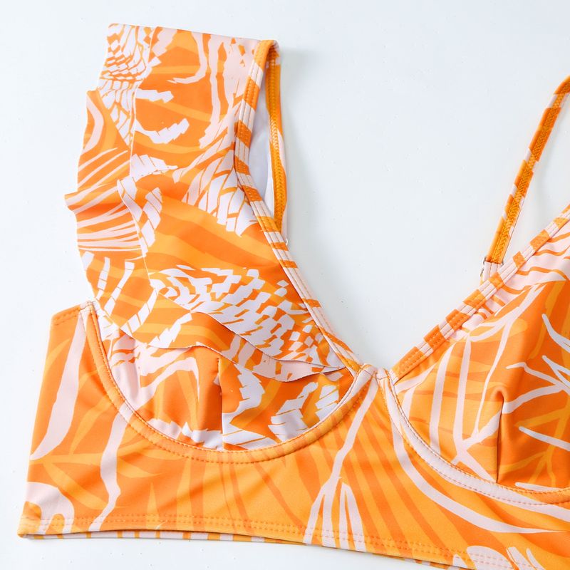 New Printed Two-piece Bathing Suit Women's Spa Vacation Set Bikini_voghion.com