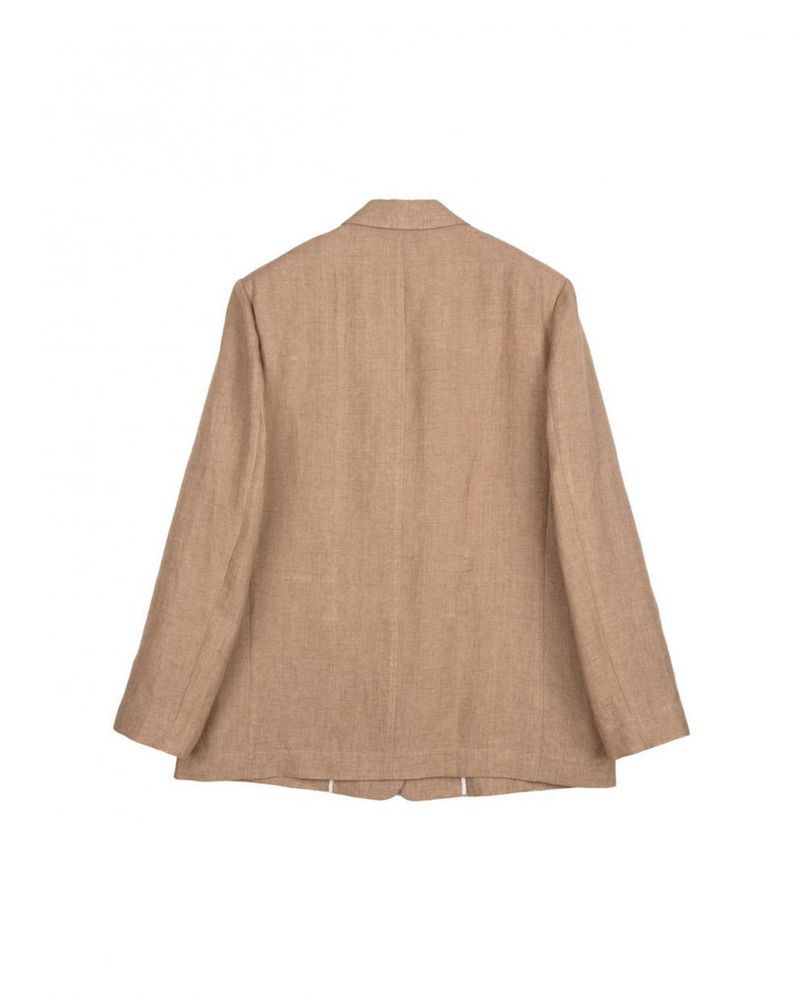Damenbekleidung Langarmanzugjacke Schrägtaschen-Design Lässiges Shorts-Set_voghion.com