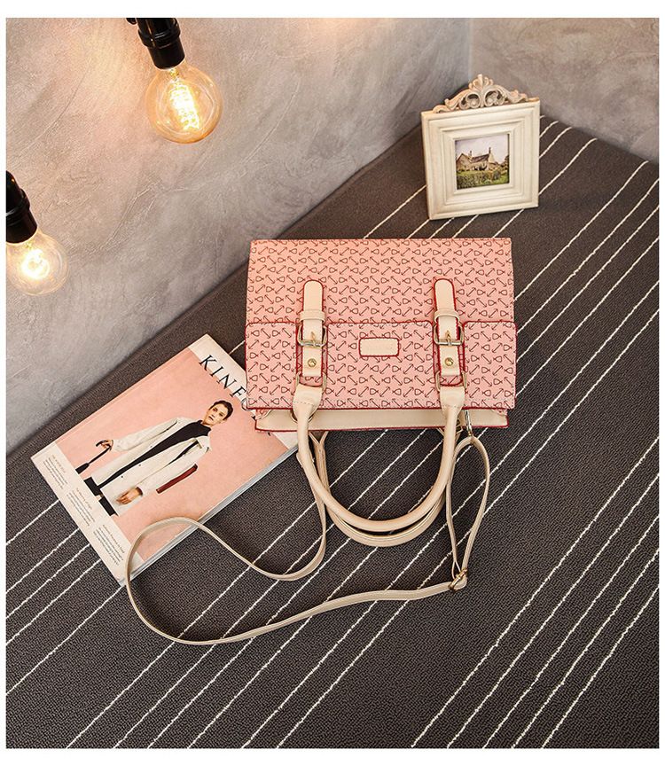 Fashion Bone Pattern Six-Piece Tote & Crossbody Bag Set For Women, Stylish & Versatile PU Handbag With Multiple Pockets_voghion.com