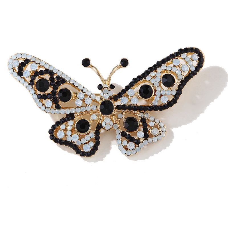 broche de borboleta grande com strass e temperamento retrô fashion_voghion.com