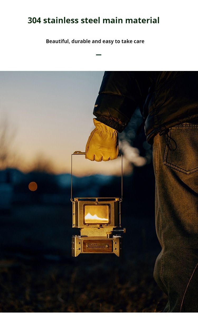 Chunshan Observation Furnace, Glass Lamp, Mini Tea Cooking Kerosene Small Heating Stove, Camping Stove_voghion.com
