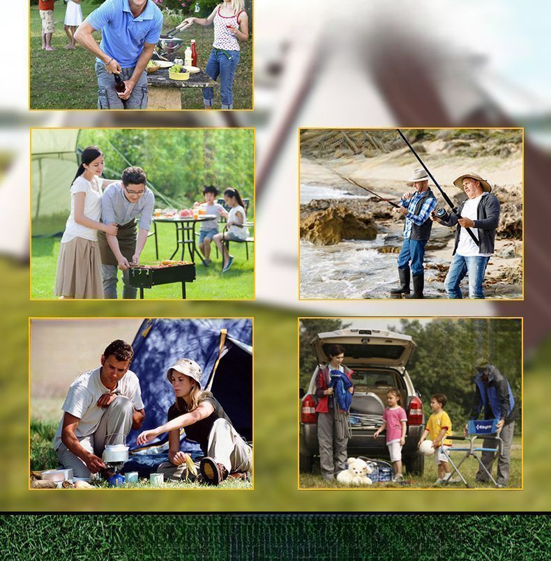 Pentole Utensili da esterno Campeggio Completo Cucina Borsa portaoggetti Set Coltello Picnic Cucina_voghion.com