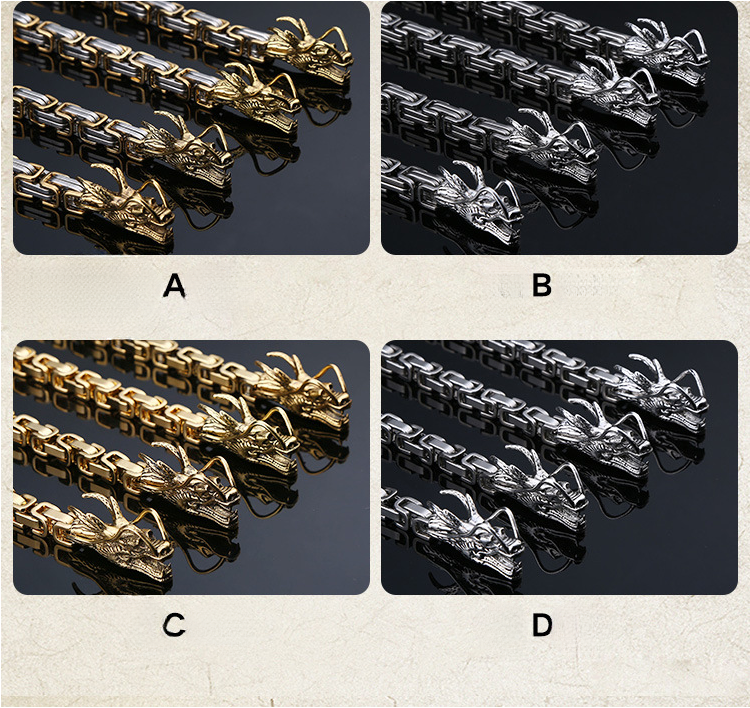 Outdoor Weapon Dragon Bone Titanium Stainless Steel Chain Whip Belt Supplies Bracelet Men's Self-Defense_voghion.com