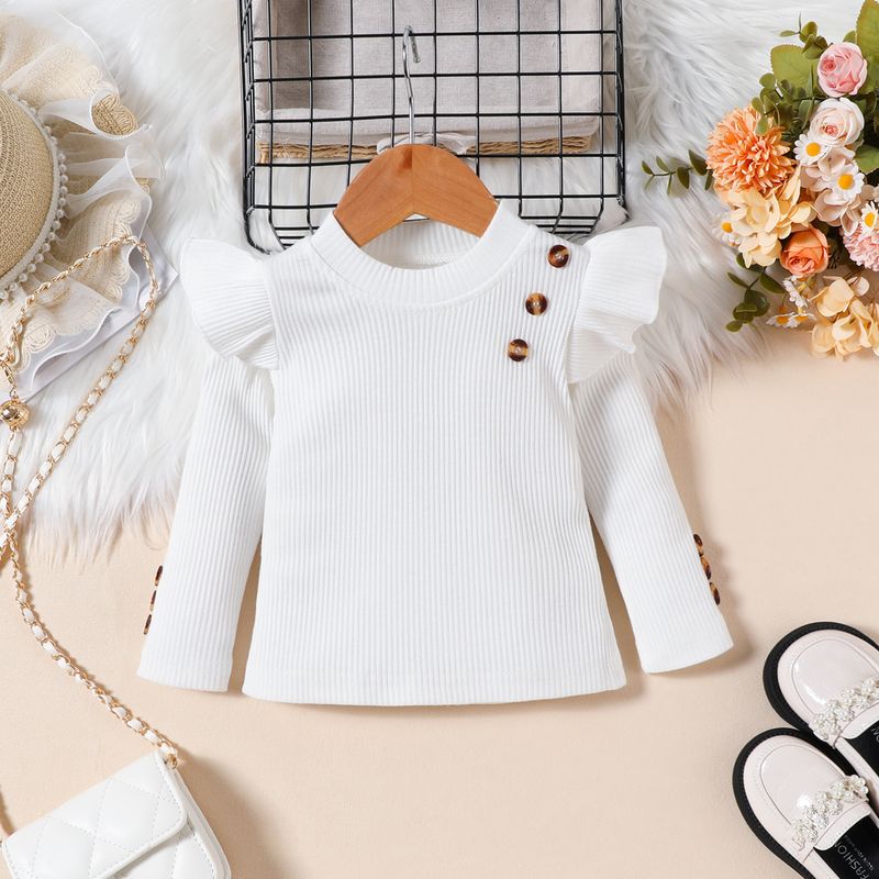 Mutter & Kinder Kinderkleidung für Mädchen Langarmshirts Gewebter Tweedrock Baskenmütze 3-teiliges Set_voghion.com