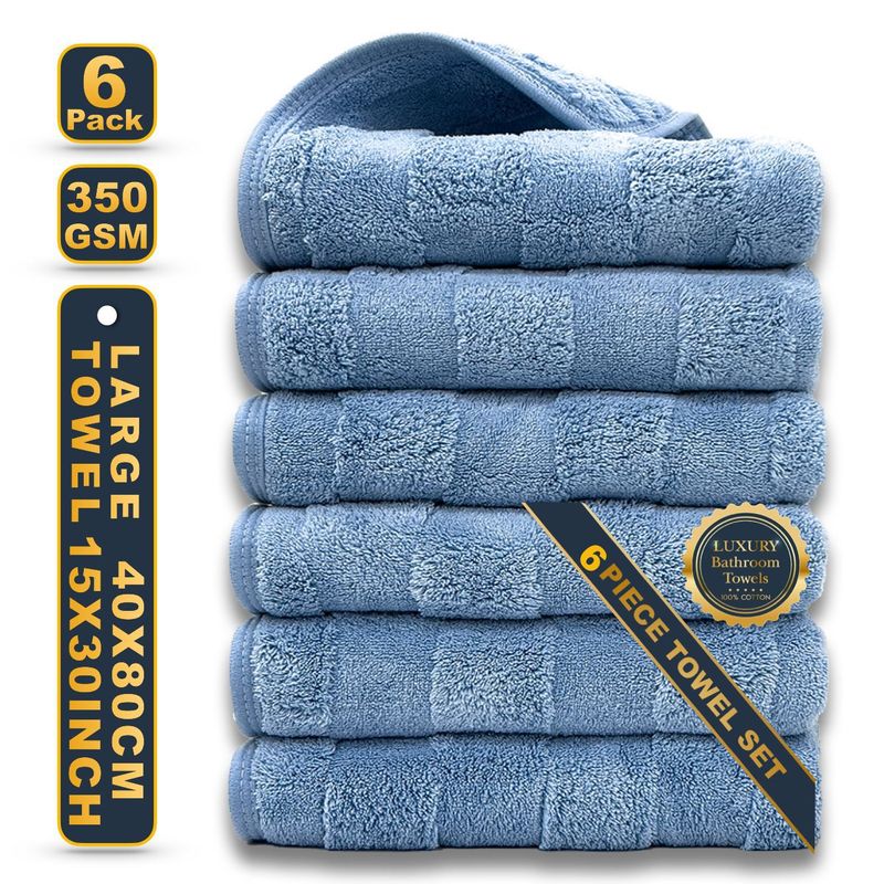 6 Parçalı 40x80 cm Mercan Polar Havlu Seti - Ultra Yumuşak ve Süper Emici, Ev ve Seyahat İçin Banyo ve El Havluları Dahil_voghion.com