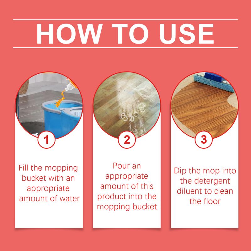 Jakehoe Decontamination Floor Cleaner Flooring Multi-Effect Decontamination Polishing Brightening Orange Fragrance Foam_voghion.com
