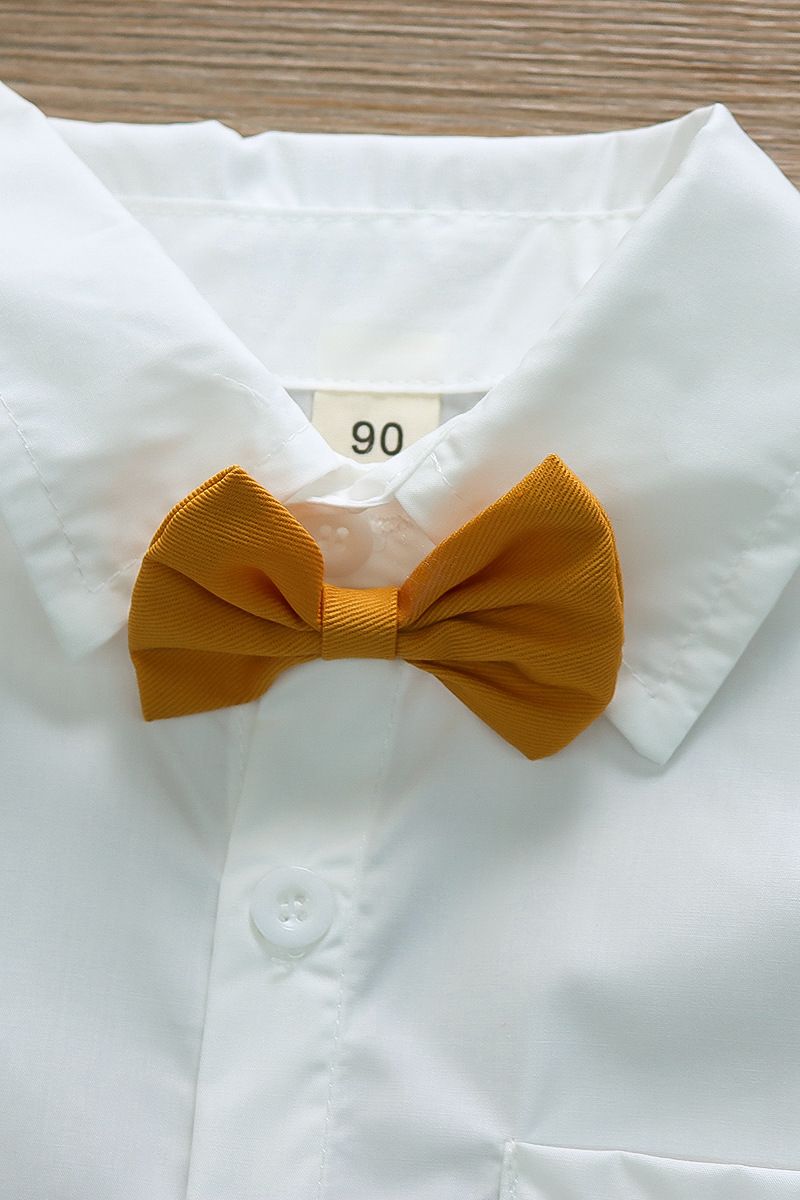 Kid's Clothing New Spring and Summer Boys Shirt + Shorts Set Gentleman Holiday Style Short Sleeve Shorts Two piece Set_voghion.com