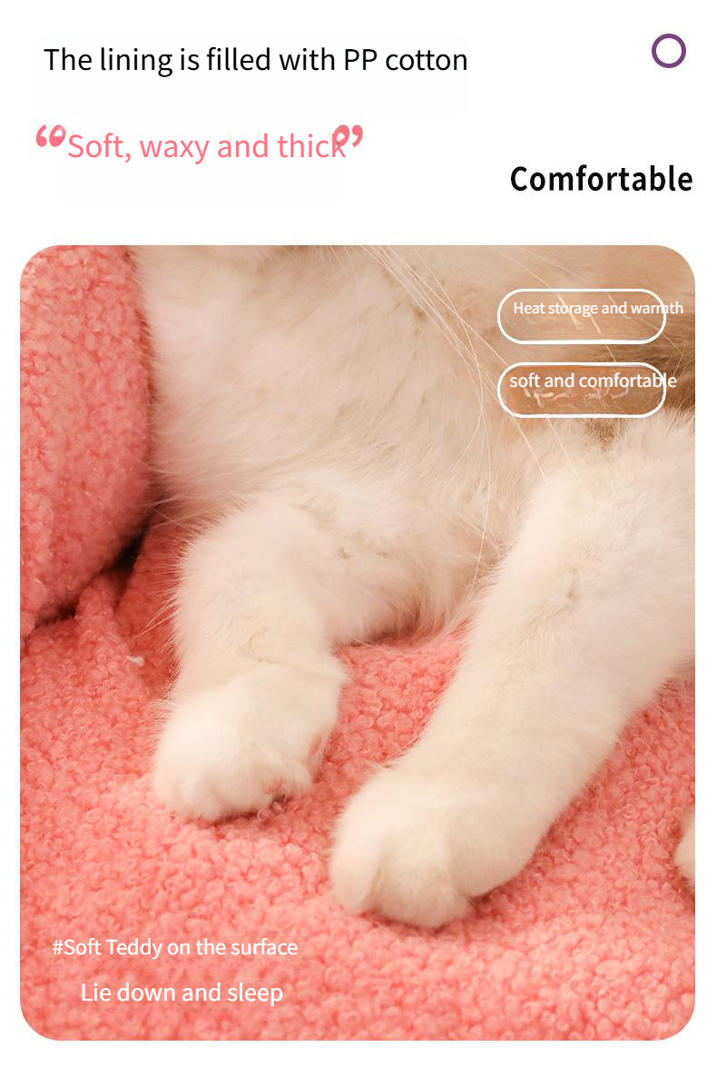 Cuccia per animali domestici invernale calda, ispessita, rimovibile e lavabile_voghion.com