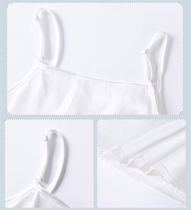 Women's Sleepwears New Pajamas Sweet Solid Color Summer Four Piece Thin Home Clothes_voghion.com