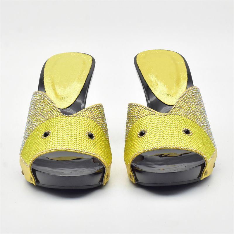 Row drill carp pattern all-in-one round head casual high heels fashion wear sandals with handbag suit_voghion.com