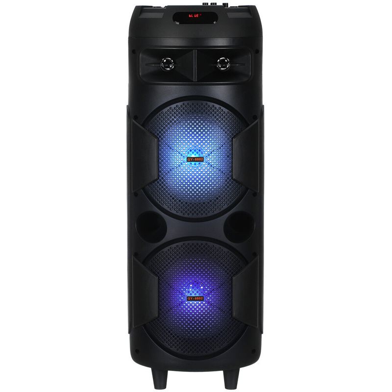 Tragbarer Bluetooth-Lautsprecher mit 3000 W, Subwoofer, starkem Bass, Soundsystem, Party und Mikrofon_voghion.com