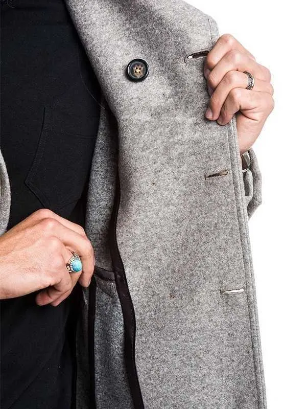 Men's Faux Fur Warm Jacket Autumn Mens Outwear Overcoats Casual Solid Color Woolen Trench For Clothing Long Coat Men_voghion.com