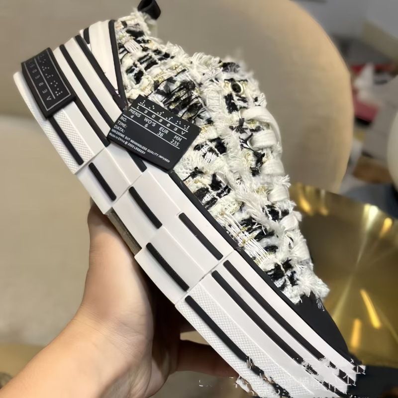 26ss Jianhao Same Wu Beggar Spring Summer Canvas Shoes Couple Style Thick Sole Versatile Fashion Trendy Casual Sneakers_voghion.com