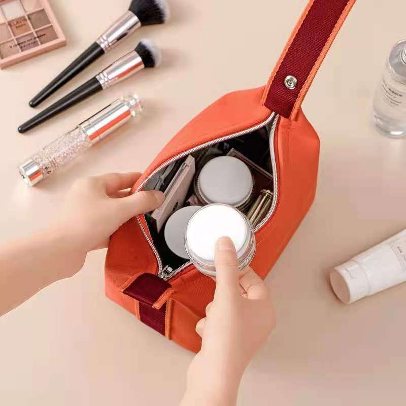 Neue Make-up-Tasche aus Canvas, hochwertige Aufbewahrungstasche für den Innentank und Make-up, Aufbewahrungstasche für Reise-Make-up_voghion.com