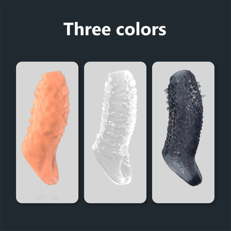 Toy Massager Sex Reusable Extender Sleeve Delay Ejaculation Ring Enlargement Erection Toy for Men Produc_voghion.com