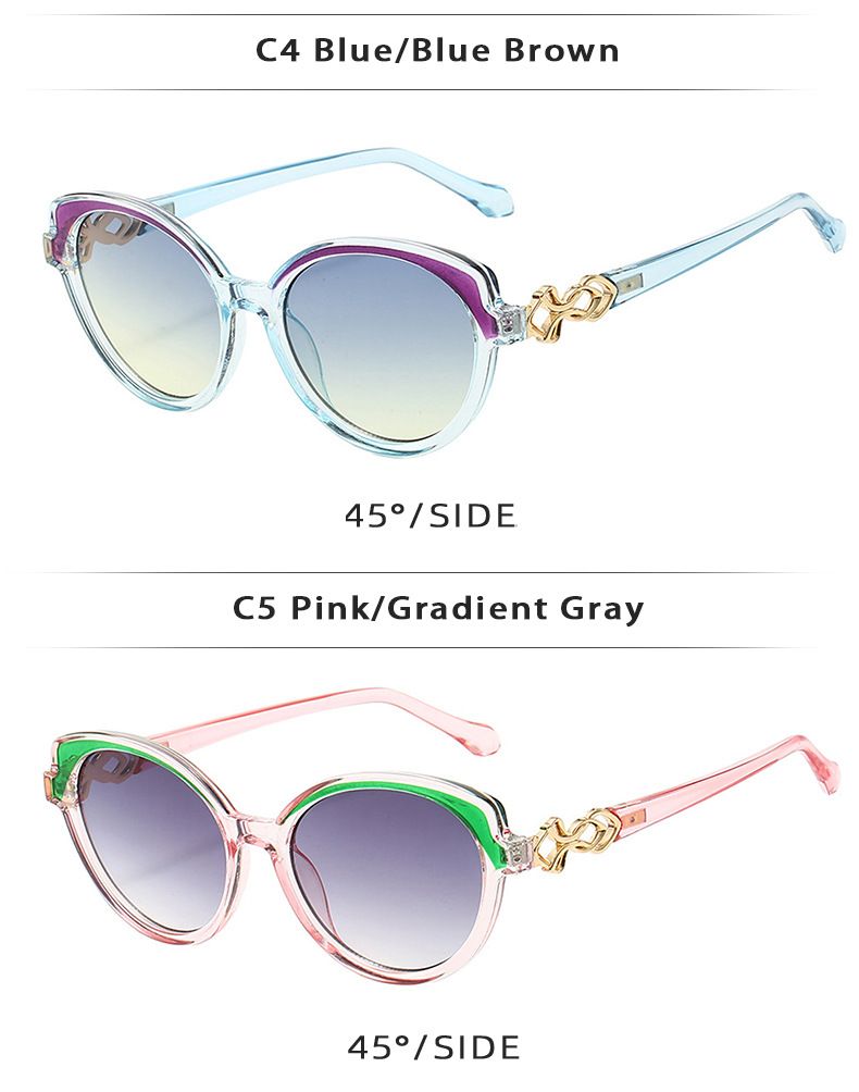 Cat Eye Sunglasses For Women - European & American Fashion (2025 Small Frame, Hollow Design & UV Protection)_voghion.com