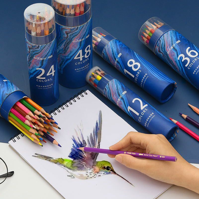 48-Color Wooden Oil-Based Colored Pencils Set For Kids & Adults, Vibrant & Smooth Drawing, Sketching, And Coloring, 2B Lead Hardness_voghion.com