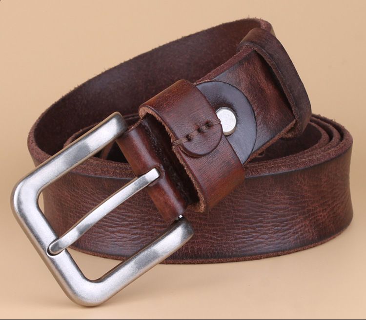 HOT High Quality Belt Men's Genuine Top Layer Pure Leather Pin Buckle Jeans Fashion Belts for Men Designer Brand_voghion.com