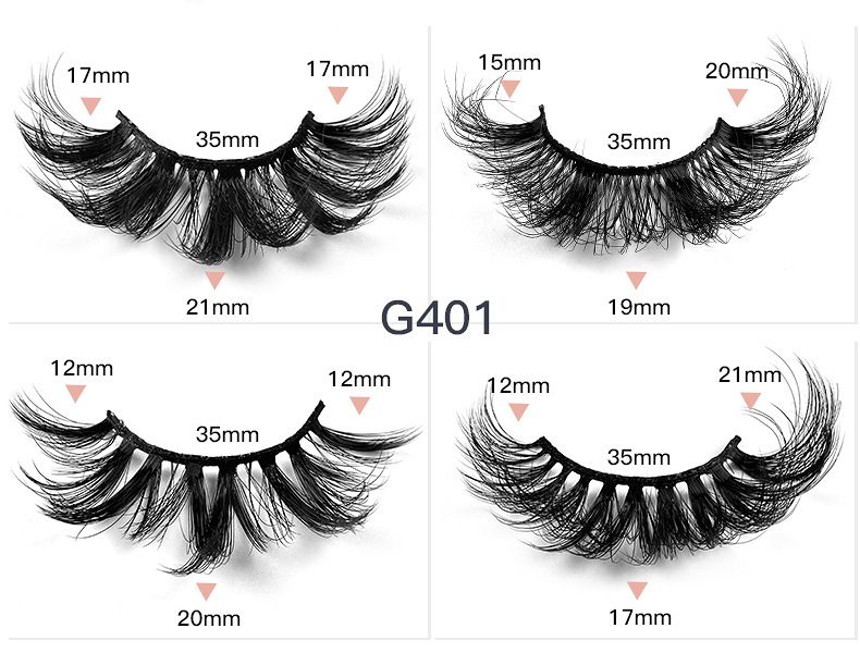 False Eyelashes 20 Pairs Of Mixed Mink Eyelashes In Boxes, False Eyelashes, Hard Stems, Thick And Curled Eyelashes_voghion.com