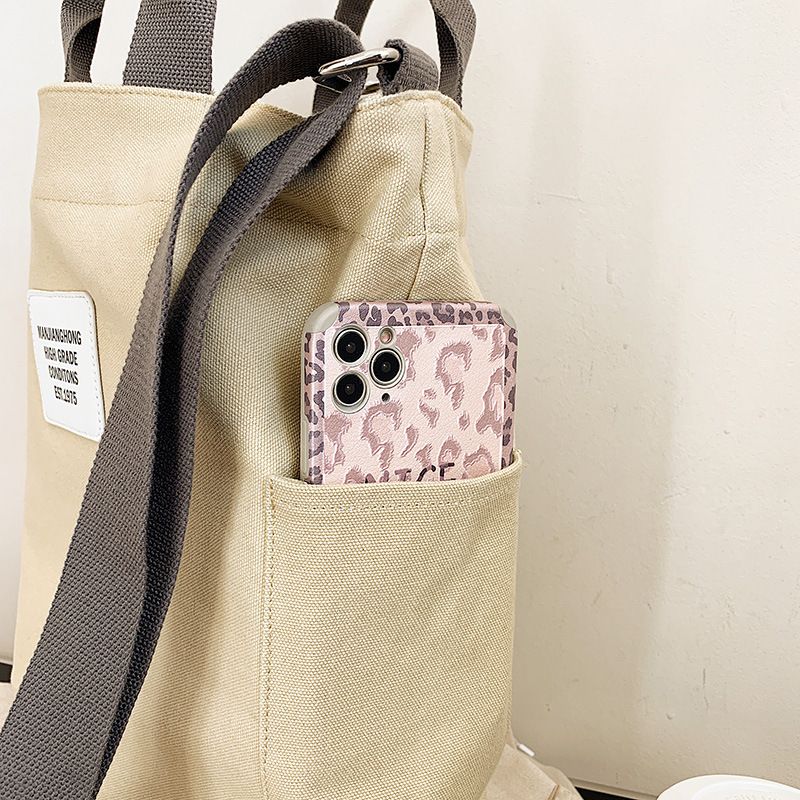 Aktentasche aus Canvas für Damen und Herren, fürs Büro, Laptop, einzelne Schulter, Umhängetasche_voghion.com